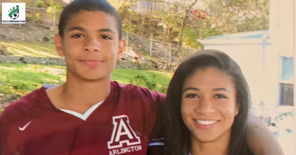 Miles Robinson with his sister Becca