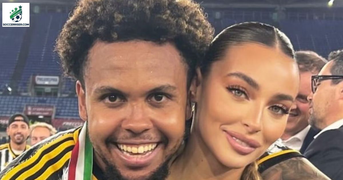 Weston McKennie with Chiara Frattesi