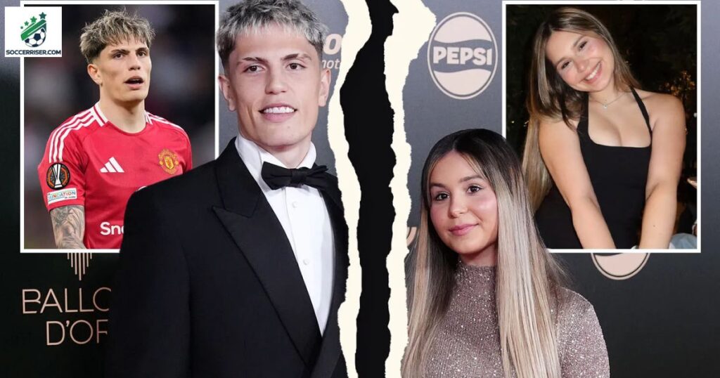 Alejandro Garnacho appears to split with girlfriend Adriana Lobaz