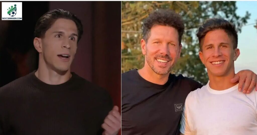 Giuliano Simeone with his father Diego Simeone