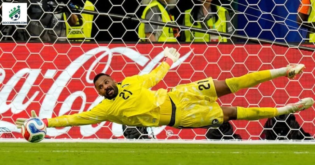 Mohammed Al Owais made 9 saves vs Uruguay 