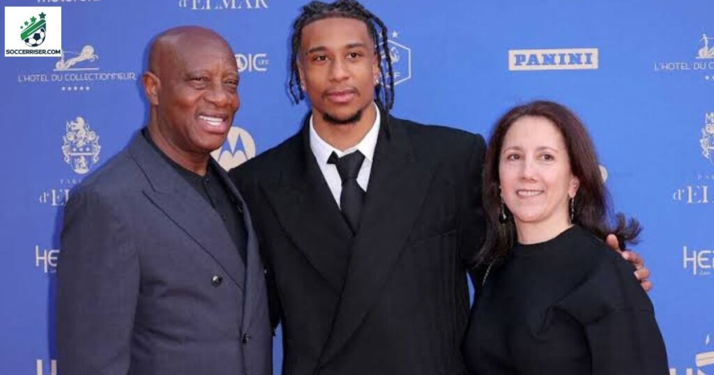 Michael Olise with his Parents, Vincent and Mina Olise